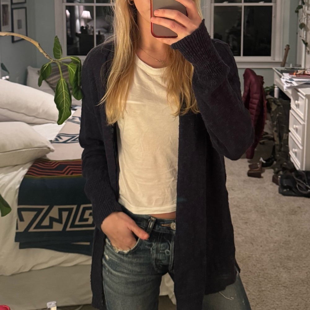 Roxy Navy Blue Cardigan - Picture 3 of 3